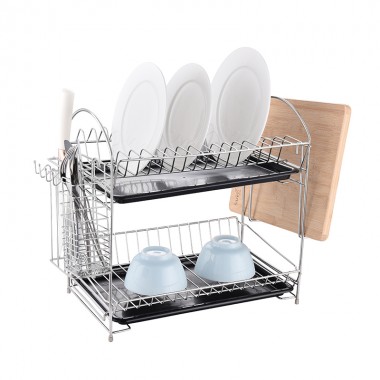 ZH-W2004 Double Layer Kitchen Dish Plate Rack