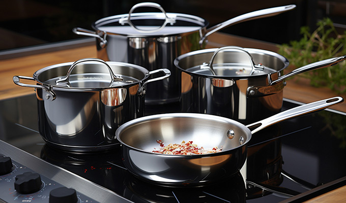 Stainless steel cookware